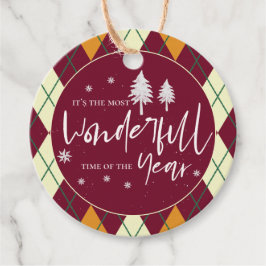 クリスマスの最も素晴らしい時アーガイル間 フェイバータグ