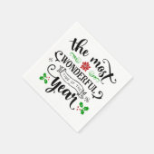 クリスマスの最も素晴らしい時期 | スタンダードカクテルナプキン (角)