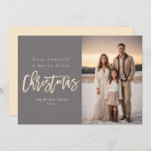 クリスマスの最も素晴らしい時間の写真 シーズンカード (正面/裏面)