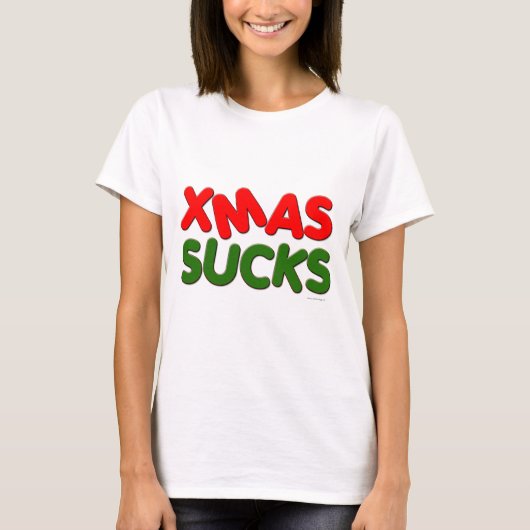 クリスマスの最低 Tシャツ (正面)