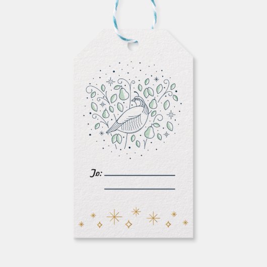 クリスマスの最初の日/クリスマスギフトタグ ギフトタグ (裏面)