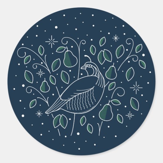 クリスマスの最初の日/クリスマスシール ラウンドシール (正面)