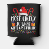 クリスマスの最後に贈り物を包む可能性が最も高い 缶クーラー (正面)