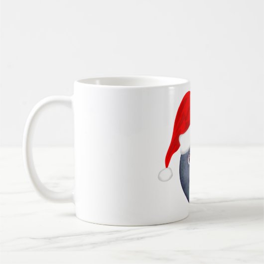 クリスマスの月のEmojiのマグ コーヒーマグカップ (左)