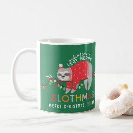 クリスマスの月並みの明るいカラフルおもしろいの子どもたち コーヒーマグカップ