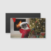 クリスマスの朝に待っているパグミーシャ (正面/裏面)