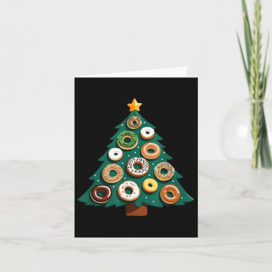 クリスマスの朝のパン屋と朝食パイとベーカリーショップユニ カード (正面)