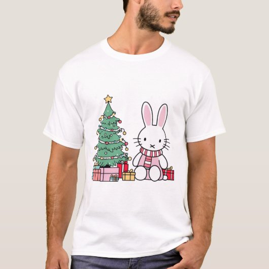 クリスマスの朝のミッフィー Tシャツ (正面)