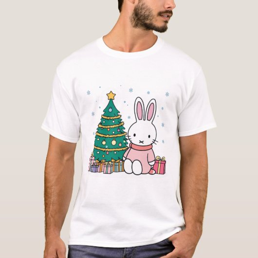 クリスマスの朝のミッフィー Tシャツ (正面)