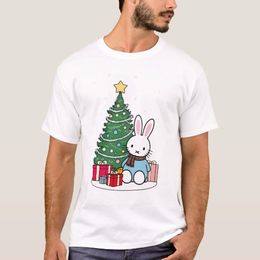 クリスマスの朝のミッフィー Tシャツ (正面)