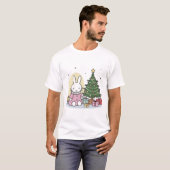 クリスマスの朝のミッフィー Tシャツ (正面フル)