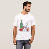クリスマスの朝のミッフィー Tシャツ (正面フル)