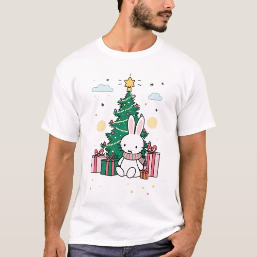 クリスマスの朝のミッフィー Tシャツ (正面)