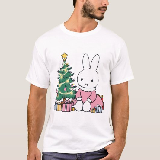 クリスマスの朝のミッフィー Tシャツ (正面)