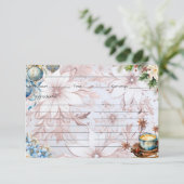 クリスマスの朝のレシピカード エンクロージャーカード (スタンド正面)