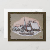 クリスマスの朝の到着 シーズンポストカード (正面/裏面)