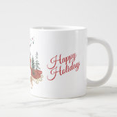 クリスマスの朝を楽しむマグカップ – ホリデーシーズンのコーヒーをおしゃれに ジャンボコーヒーマグカップ (右)