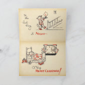 クリスマスの朝カード シーズンカード (内部)