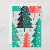 クリスマスの朝食に招待しよう　森の雪景色の中で 招待状 (裏面)