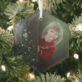 クリスマスの朝 ガラスオーナメント