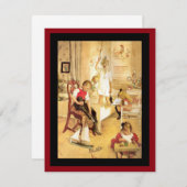 クリスマスの朝 シーズンカード (正面/裏面)