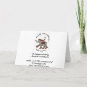 クリスマスの朝 シーズンカード (裏面)