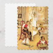 クリスマスの朝 シーズンカード (正面/裏面)