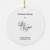 クリスマスの朝 セラミックオーナメント (裏面)