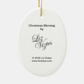 クリスマスの朝 セラミックオーナメント (裏面)