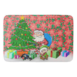 クリスマスの朝 バスマット