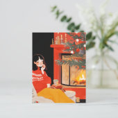 クリスマスの朝 ポストカード (スタンド正面)