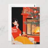 クリスマスの朝 ポストカード (正面/裏面)