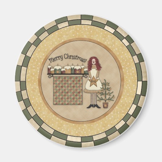クリスマスの朝 マグネット (正面)