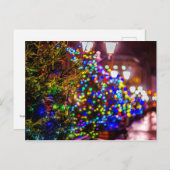 クリスマスの木々の通り ポストカード (正面/裏面)