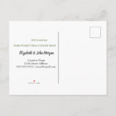 クリスマスの木々カッコいいが動いた 案内ポストカード (裏面)