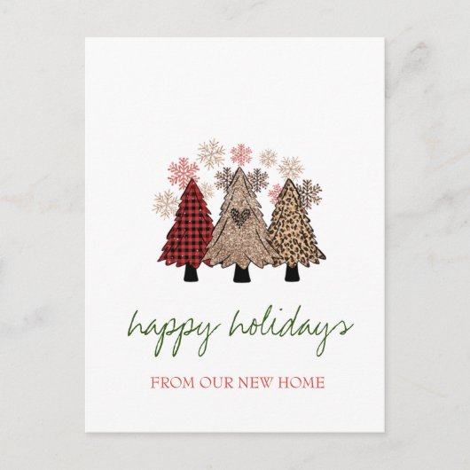 クリスマスの木々カッコいいが動いた 案内ポストカード (正面)