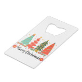 クリスマスの木々 クレジットカード栓抜き (裏面アングル)