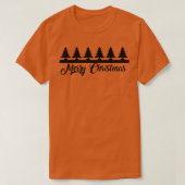 クリスマスの木々 Tシャツ (デザイン正面)