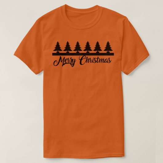 クリスマスの木々 Tシャツ (デザイン正面)