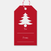クリスマスの木からギフトのラベルへ文字列 ギフトタグ (正面)