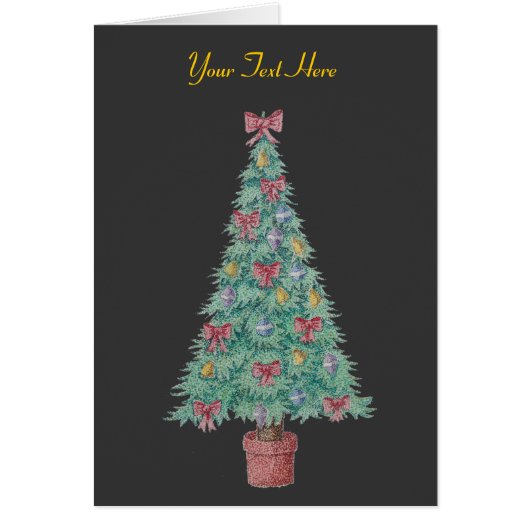クリスマスの木に赤い飾弓とベル (正面)