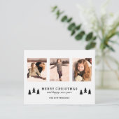 クリスマスの木のメリークリスマスの写真の郵便はがき シーズンポストカード (スタンド正面)