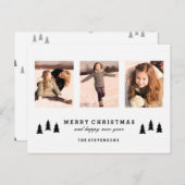 クリスマスの木のメリークリスマスの写真の郵便はがき シーズンポストカード (正面/裏面)