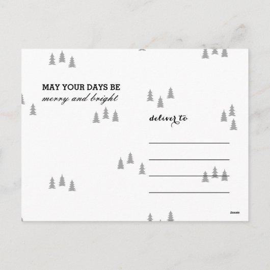 クリスマスの木のメリークリスマスの写真の郵便はがき シーズンポストカード (裏面)