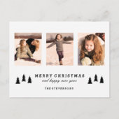 クリスマスの木のメリークリスマスの写真の郵便はがき シーズンポストカード (正面)