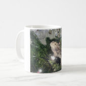 クリスマスの木の上の髭があるドラゴン コーヒーマグカップ (正面左)