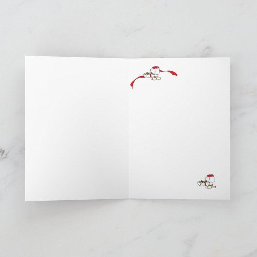 クリスマスの木の下においでいただければ シーズンカード (内部)