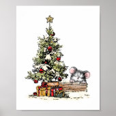 クリスマスの木の下のネズミ ポスター (正面)