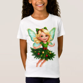 クリスマスの木の妖精 キッズTシャツ Tシャツ