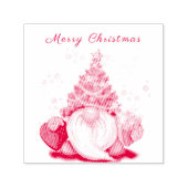 クリスマスの木の帽子とギフトと可愛い格言-おもしろい セルフインキングスタンプ (デザイン)